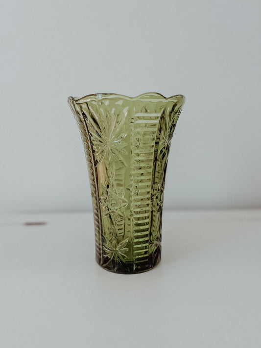 Vintage green vase