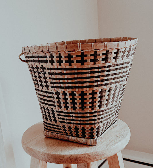 Vintage patterned basket